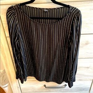 Black / Gold Dress Shirt (Express / Women’s Medium)